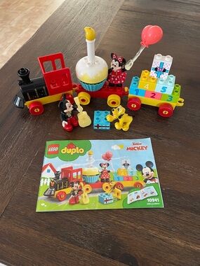 Lego Duplo Mickey & Minnie Birthday Train - Red, Yellow, Blue